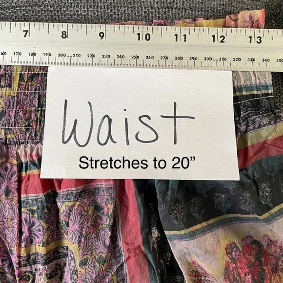 FP Movement Free People Sashay My Way Balloon Pants S Jogger Patchwork Yoga Boho - Picture 11 of 13